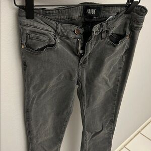 PAIGE Charcoal Denim Pants